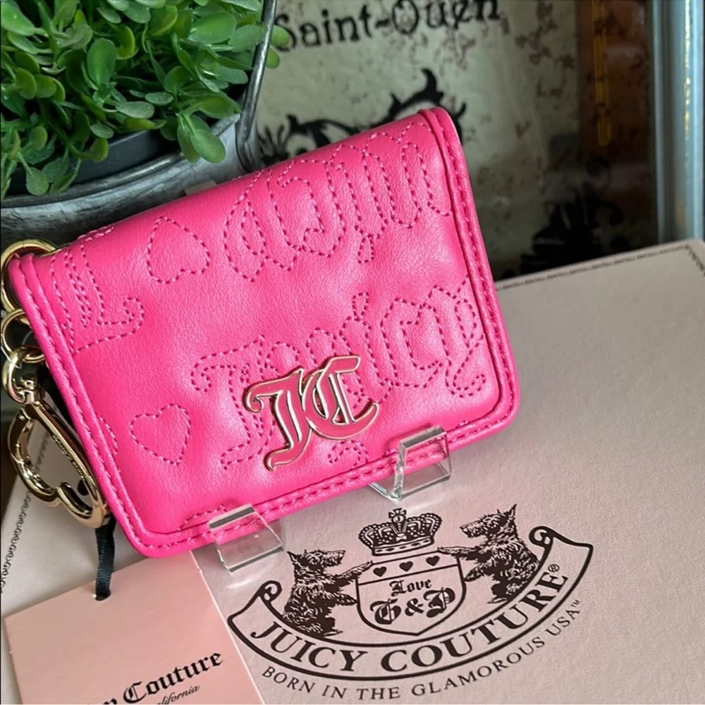 Juicy Couture Hot Pink Card Holder wallet - Picture 1 of 12